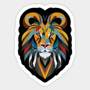 Portrait of Lion Sticker